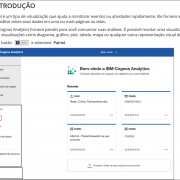 A imagem mostra a tela inicial do sistema ibm cognos. Na borda esquerda em vertical mostra todos os menus do sistema, ao centro um letreiro de bem-vindo e abaixo as pesquisas mais recentes.